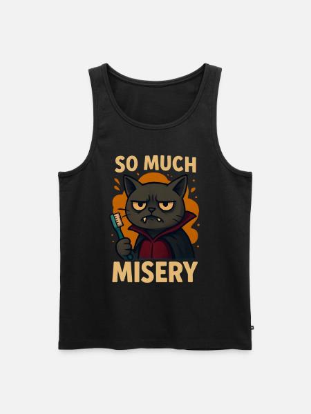 Halloween Costume Cat Gift - Men's Premium Organic Tank Top - black