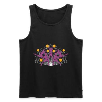 Cheerleader Sportler Geschenk Sport Cheerleading - Männer Premium Bio Tank Top - Schwarz - Vorne - Michal (187cm)