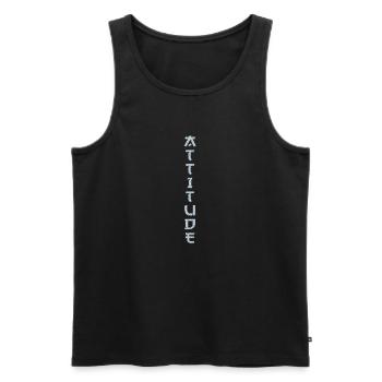 Tattoo Element Vektor Tattoo Körperkunst Haltung - Männer Premium Bio Tank Top - Schwarz - Vorne - Michal (187cm)