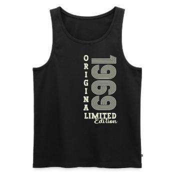 Original vintage 1969 53rd birthday gift - Men's Premium Organic Tank Top - black - Front - Michal (187cm)