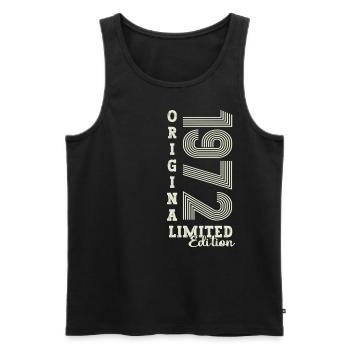 Original vintage 1972 50th birthday gift - Men's Premium Organic Tank Top - black - Front - Michal (187cm)