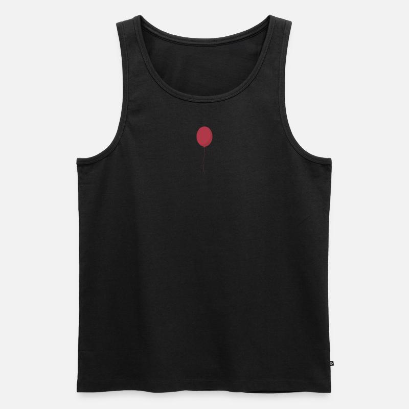 Ballon mit Luft - Männer Premium Bio Tank Top - Schwarz