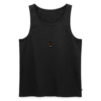 Germany Fußball Frau - Männer Premium Bio Tank Top - Schwarz - Vorne - Michal (187cm)