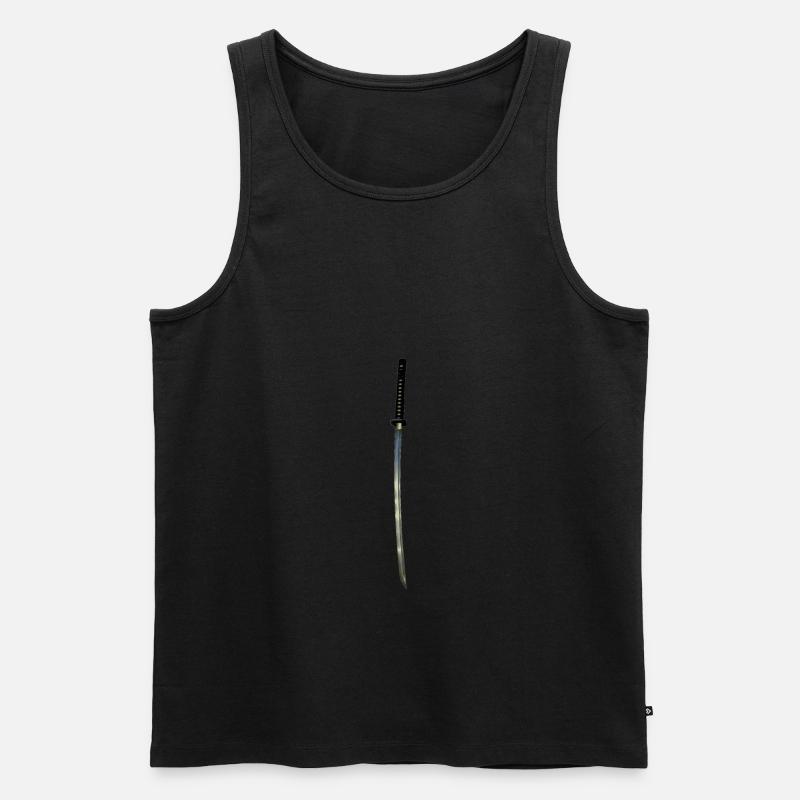 Samurai Katana - Männer Premium Bio Tank Top - undefined