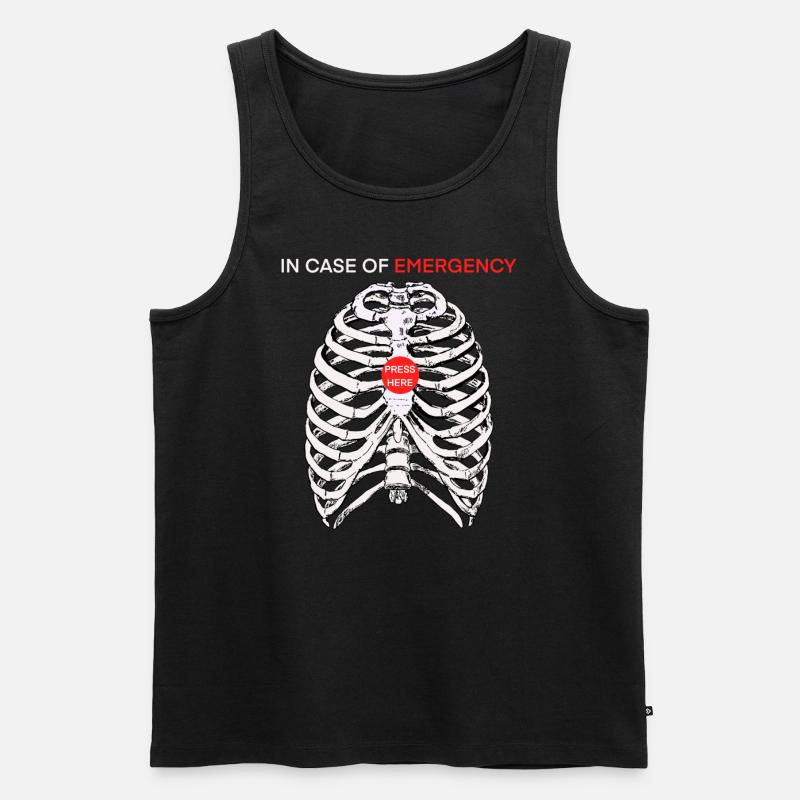 Erste Hilfe - Männer Premium Bio Tank Top - Schwarz