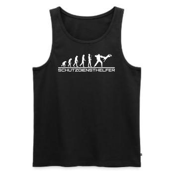 Schutzdiensthelfer Evolution Schutzhund NEU - Männer Premium Bio Tank Top - Schwarz - Vorne - Michal (187cm)