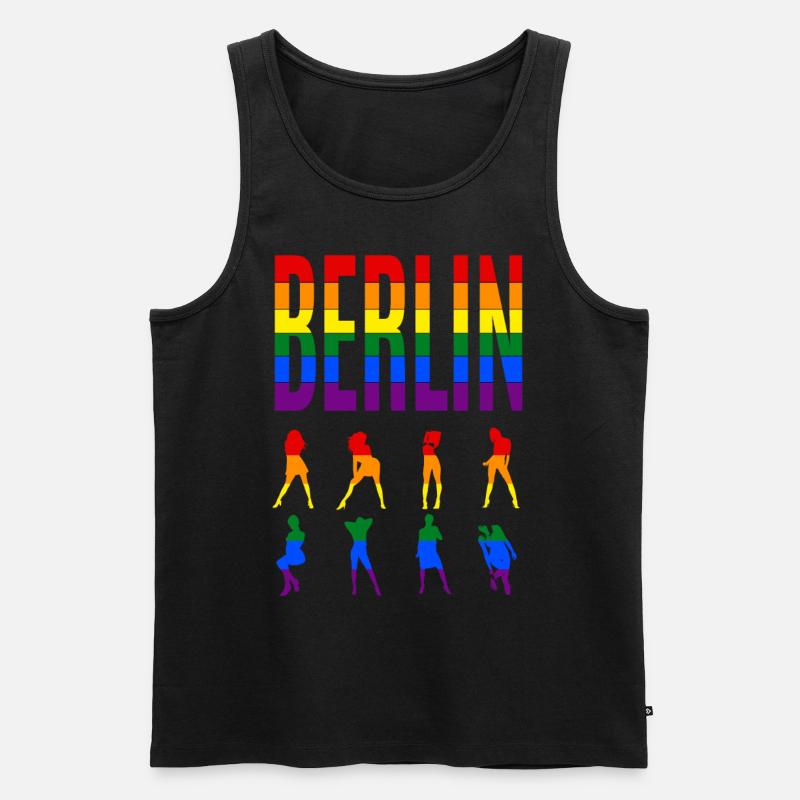 Berlin - Männer Premium Bio Tank Top - Schwarz
