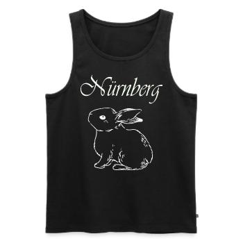 Nürnberg Hase - Männer Premium Bio Tank Top - Schwarz - Vorne - Michal (187cm)