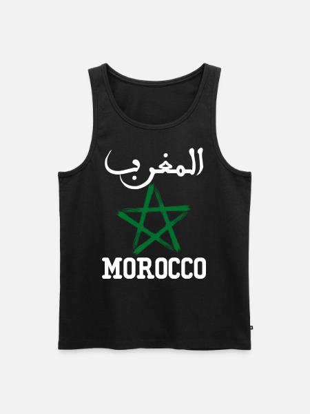 Marokko AlMaghrib Maghreb - Männer Premium Bio Tank Top - Schwarz