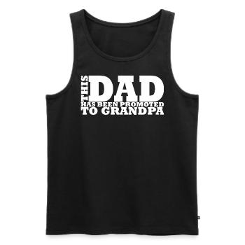 Grandpa - Großvater - Der weltbeste Opa Geschenk - Männer Premium Bio Tank Top - Schwarz - Vorne - Michal (187cm)