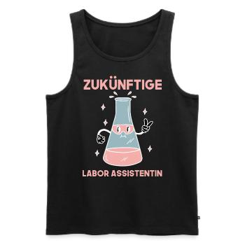 Zukünftige MTLA, Laborassitentin Ausbildung - Männer Premium Bio Tank Top - Schwarz - Vorne - Michal (187cm)
