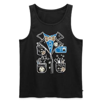 MTLA Labor kittel, laborantin - Männer Premium Bio Tank Top - Schwarz - Vorne - AI Model Male 178 light (178cm)