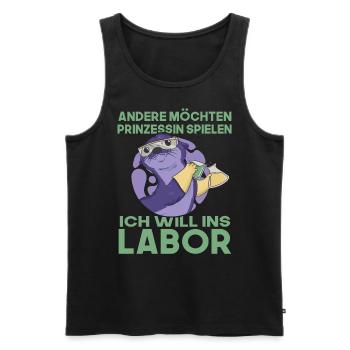Andere möchten Prinzessin spielen mtla design - Männer Premium Bio Tank Top - Schwarz - Vorne - Michal (187cm)