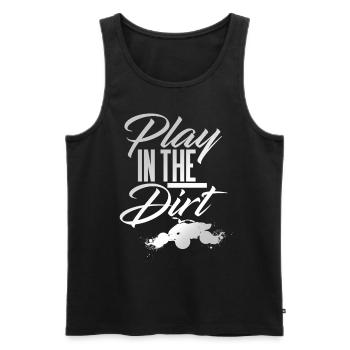 Quad Play In The Dirt - Débardeur bio Premium Homme - noir - Devant - Michal (187cm)