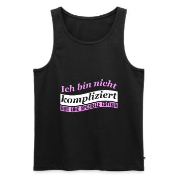 Ich bin nicht kompliziert nur eine spezielle Editi - Männer Premium Bio Tank Top - Schwarz - Vorne - Michal (187cm)