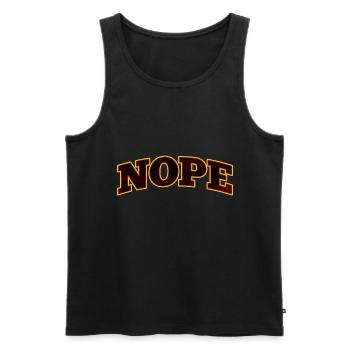 NOPE Nope nope - Men's Premium Organic Tank Top - black - Front - AI Model Male 178 light (178cm)