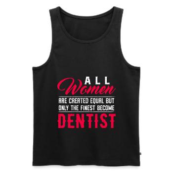 Dentiste - Débardeur bio Premium Homme - noir - Devant - Michal (187cm)