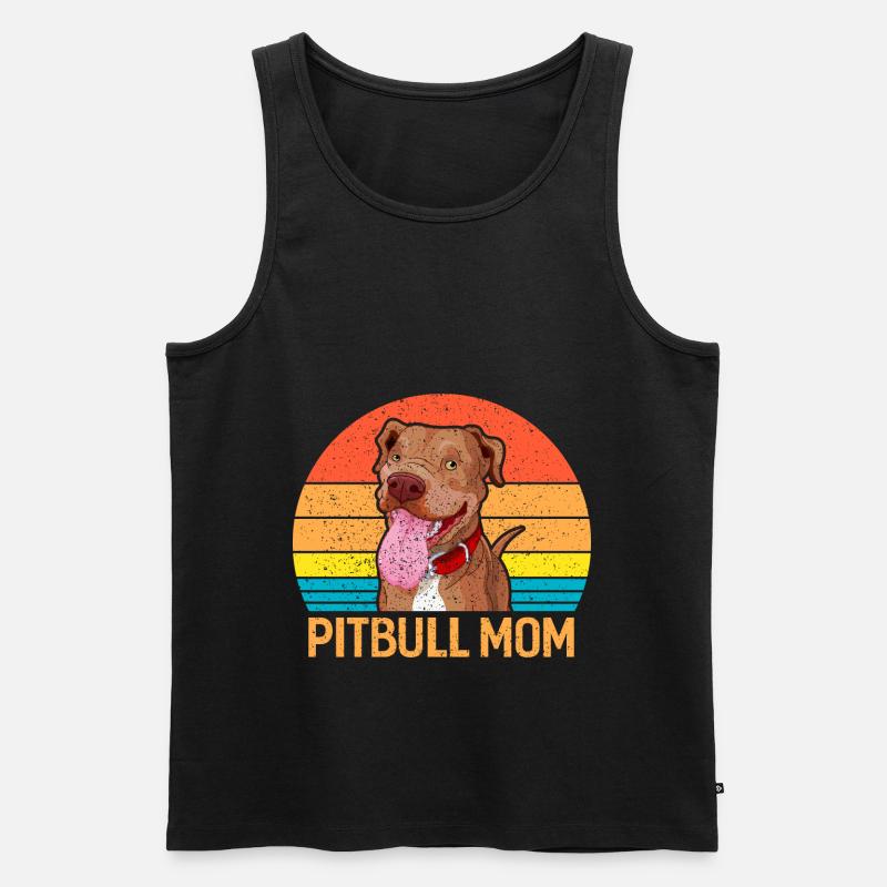 Pitbull - Männer Premium Bio Tank Top - Schwarz