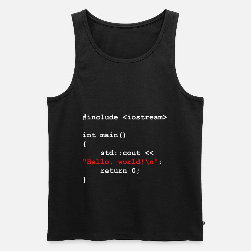Programmer Coder Software Developer - Men's Premium Organic Tank Top - black