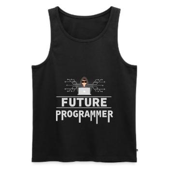 Programmer Coder Software Developer - Men's Premium Organic Tank Top - black - Front - Michal (187cm)