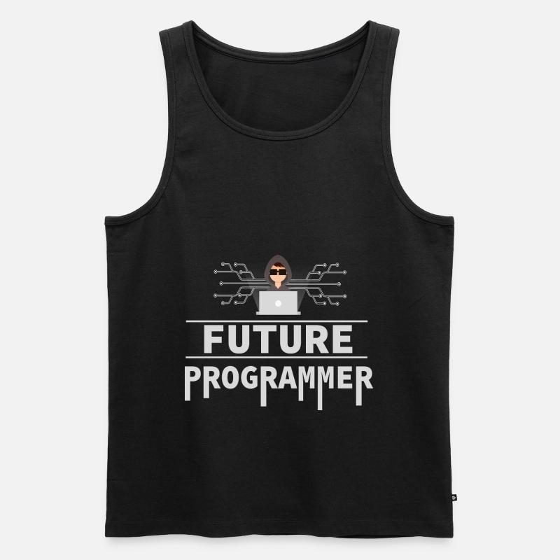 Programmierer Coder Software Entwickler - Männer Premium Bio Tank Top - Schwarz