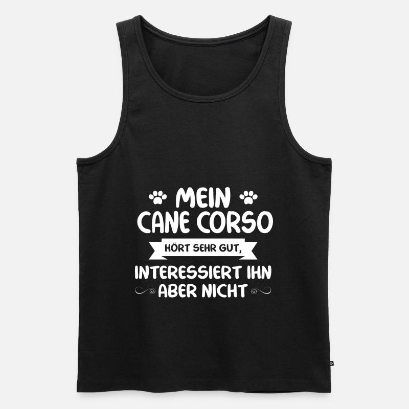 Cane Corso - Männer Premium Bio Tank Top - Schwarz