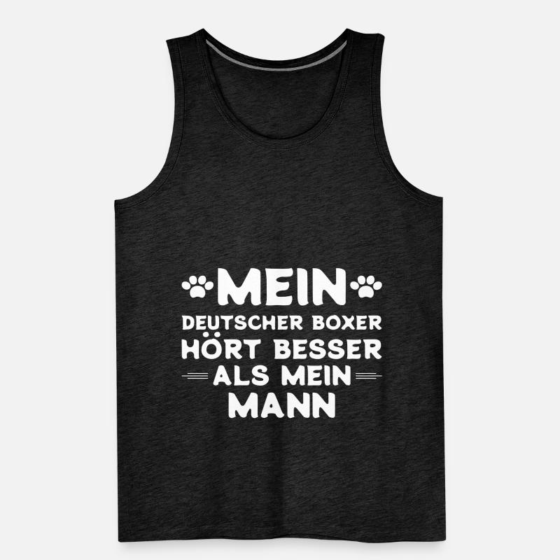 Deutscher Boxer Ehemann Männer Premium Bio Tank Top
