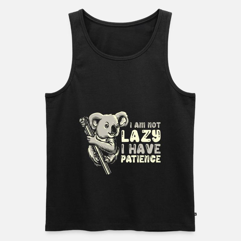 Koala Koalabär - Männer Premium Bio Tank Top - Schwarz