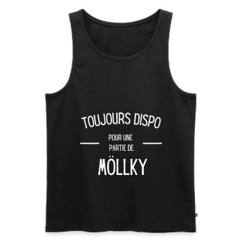 Cadeau möllky drole sport molky mollky - Débardeur bio Premium Homme - noir - Devant - Michal (187cm)