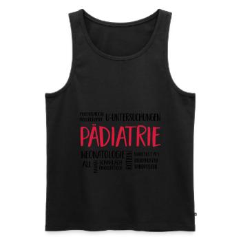 pädiatriewolke - Männer Premium Bio Tank Top - Schwarz - Vorne - Michal (187cm)
