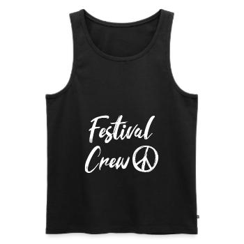 Festival Crew Party Music Festival - Men's Premium Organic Tank Top - black - Front - AI Model Male 178 light (178cm)