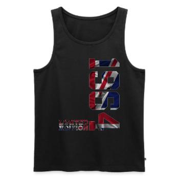 ENGLAND LIMITED EDITION 1964 UK 62ND BIRTHDAY - Men's Premium Organic Tank Top - black - Front - Michal (187cm)
