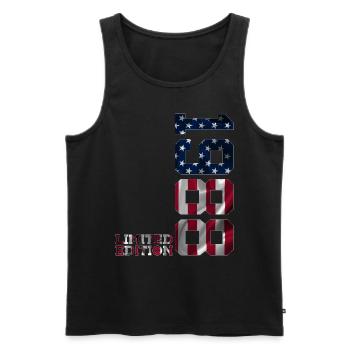 LIMITED EDITION 1988 USA 38TH BIRTHDAY - Men's Premium Organic Tank Top - black - Front - Michal (187cm)