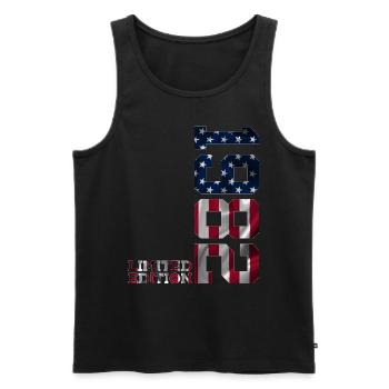 LIMITED EDITION 1982 USA 44TH BIRTHDAY - Men's Premium Organic Tank Top - black - Front - Michal (187cm)