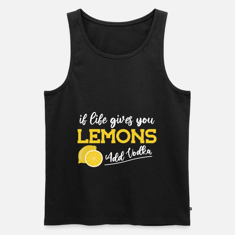 Vodka Wodka - Männer Premium Bio Tank Top - Schwarz