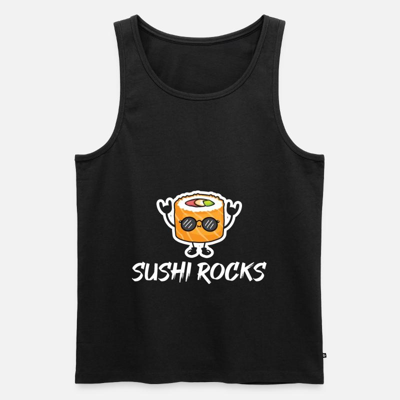 Sushi - Männer Premium Bio Tank Top - Schwarz