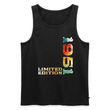 74th Birthday Original Vintage 1951 - Men's Premium Organic Tank Top - black - Front - Michal (187cm)