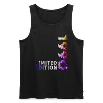35. Geburtstag Geschenk Mann Original 1990 - Männer Premium Bio Tank Top - Schwarz - Vorne - Michal (187cm)