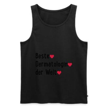 bestedermaderwelt - Männer Premium Bio Tank Top - Schwarz - Vorne - Michal (187cm)