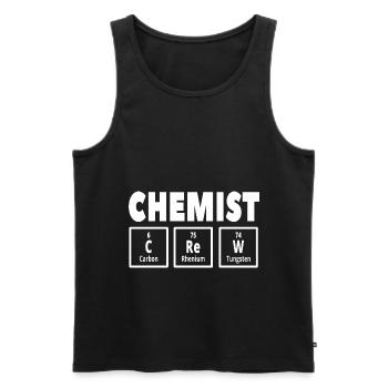 Chemistry Chemist Chemical laboratory assistant Chemical technician - Men's Premium Organic Tank Top - black - Front - AI Model Male 178 light (178cm)
