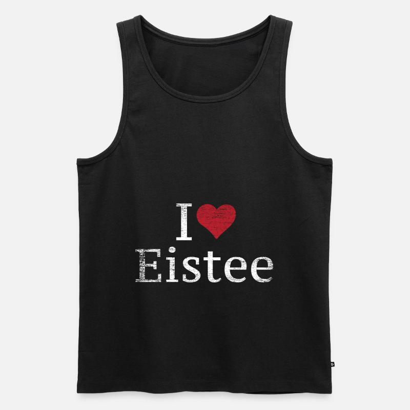 Eistee - Männer Premium Bio Tank Top - Schwarz