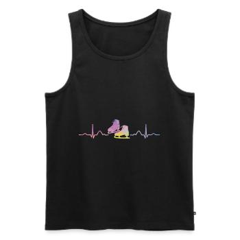 Figure Skating Ice Skating Figure Skating - Men's Premium Organic Tank Top - black - Front - Michal (187cm)
