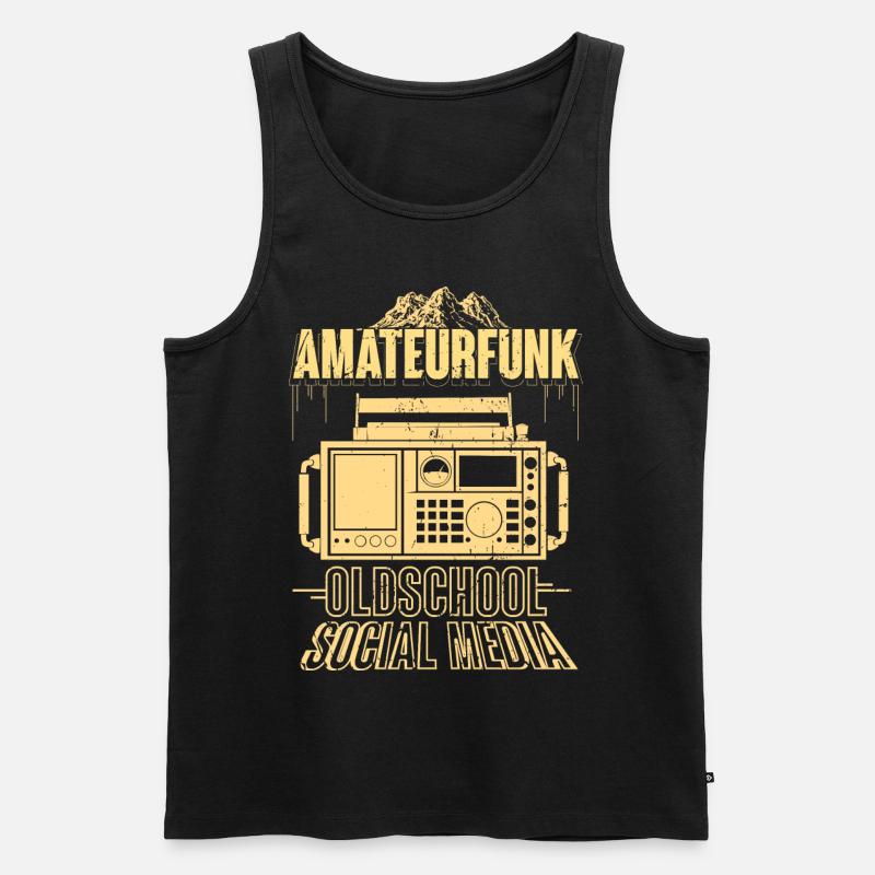 Amateurfunker Hobby Funker Geschenkidee - Männer Premium Bio Tank Top - Schwarz