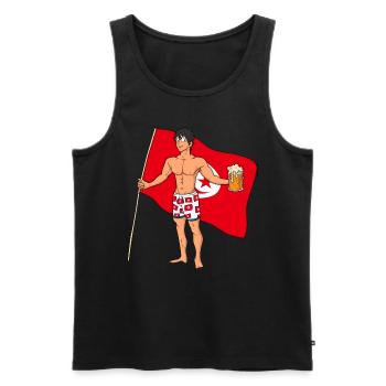 Tunisian Hot Boy - Men's Premium Organic Tank Top - black - Front - AI Model Male 178 light (178cm)