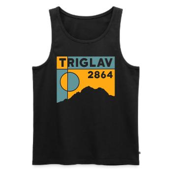 Triglav Triglau Kranjske Gora Slovenia Hiking - Men's Premium Organic Tank Top - black - Front - AI Model Male 178 light (178cm)