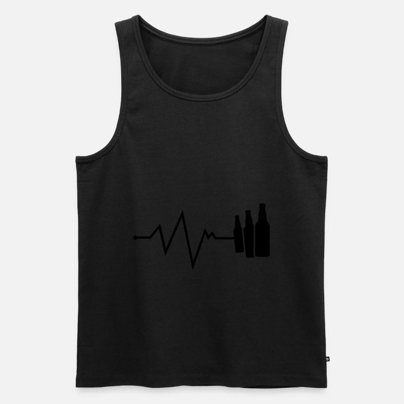 bier puls - Männer Premium Bio Tank Top - undefined