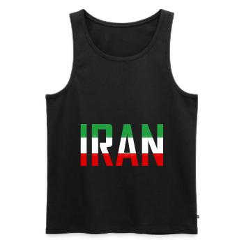 Iran Persia - Men's Premium Organic Tank Top - black - Front - AI Model Male 178 light (178cm)