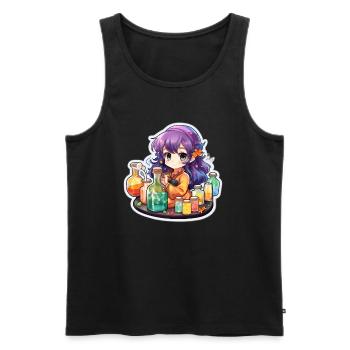 Alchemy Fusion - Männer Premium Bio Tank Top - Schwarz - Vorne - AI Model Male 178 light (178cm)