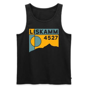 Lyskamm Crossing Liskamm High Tour Souvenir - Débardeur bio Premium Homme - noir - Devant - Michal (187cm)
