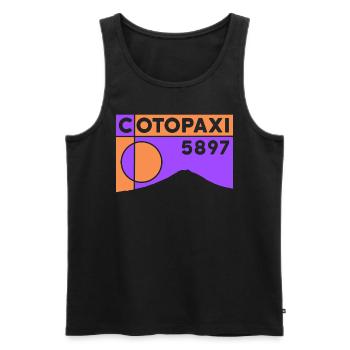 Cotopaxi High Altitude Climb Volcano Ecuador - Men's Premium Organic Tank Top - black - Front - Michal (187cm)
